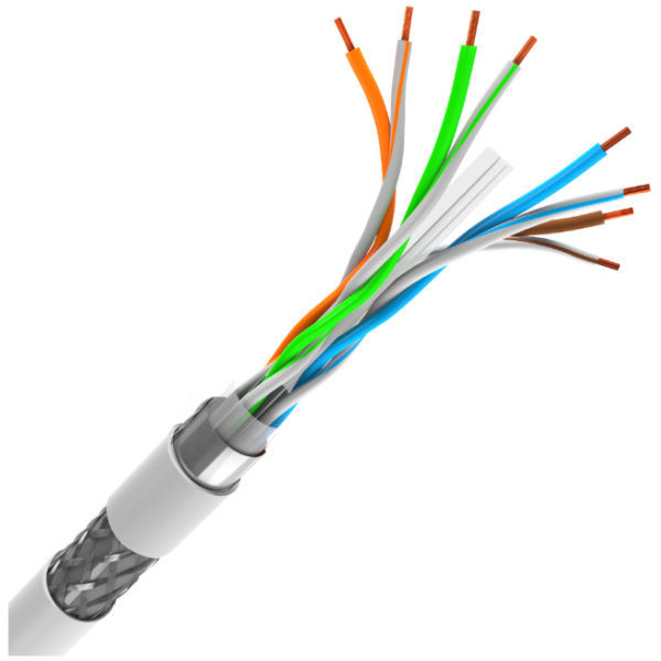 POWERTECH καλώδιο S/FTP Cat 6 CAB-N298, CCA 24AWG, PVC, 305m, γκρι