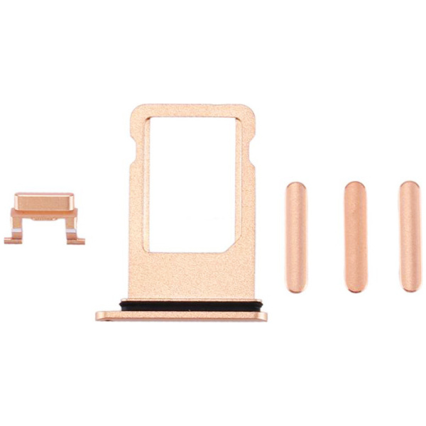 Υποδοχή κάρτας SIM και Side Button για iPhone 8, χρυσό