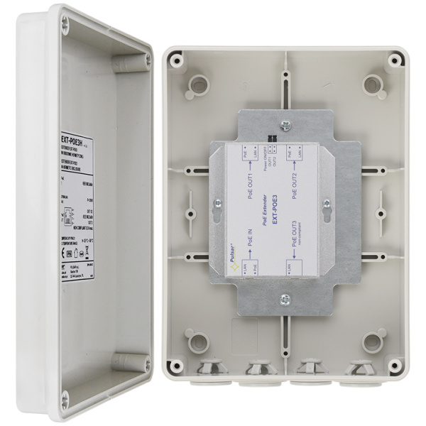 PULSAR extender EXT-POE3H με κυτίο, PoE, IP56