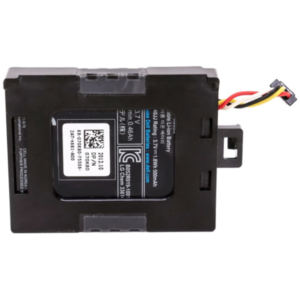 DELL used battery 070K80 για Raid Controllers PERC H710/H810, 500mAh