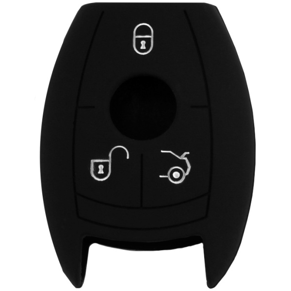 Θήκη κλειδιού για αυτοκίνητα Mercedes-Benz 1008-09, εύκαμπτη, μαύρη