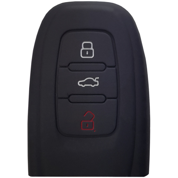 Θήκη κλειδιού για αυτοκίνητα Audi 1009-02, εύκαμπτη, μαύρη