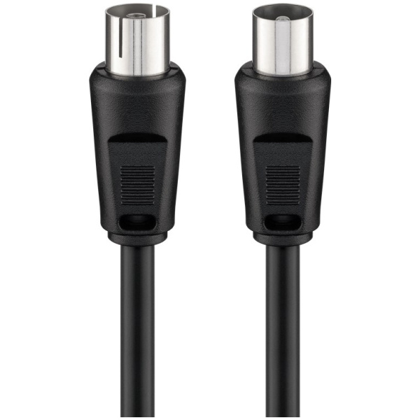 GOOBAY καλώδιο κεραίας αρσενικό σε θηλυκό 11509, <70dB, CCS, 0.5m, μαύρο