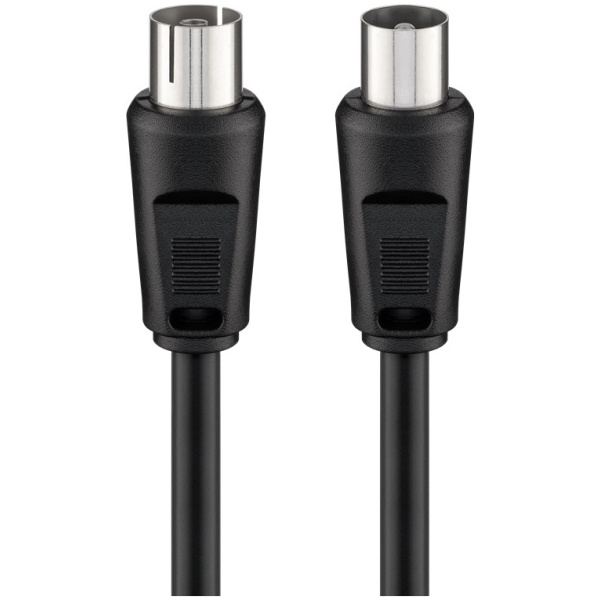GOOBAY καλώδιο κεραίας αρσενικό σε θηλυκό 11723, <70dB, CCS, 5m, μαύρο