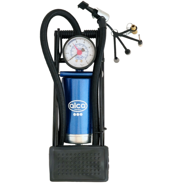 ALCA τρόμπα ποδιού 201200 με μανόμετρο, 100PSI, μπλε
