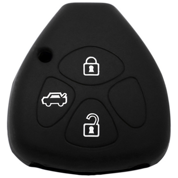 Θήκη κλειδιού για αυτοκίνητα Toyota 3006-01, εύκαμπτη, μαύρη