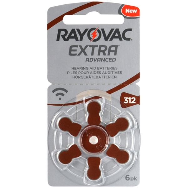RAYOVAC μπαταρίες ακουστικών βαρηκοΐας 312MF, mercury free, 1.4V, 6τμχ