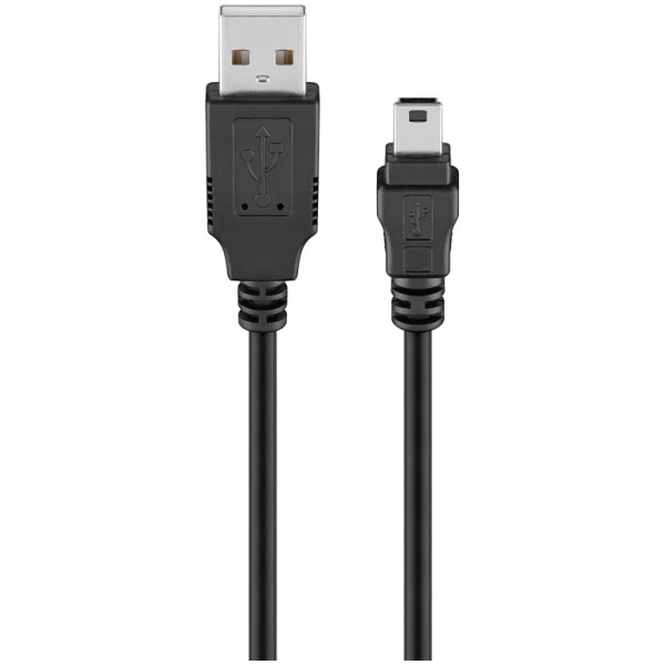 GOOBAY καλώδιο USB σε USB Mini 50768, copper, 480Mbps, 5V, 3m, μαύρο