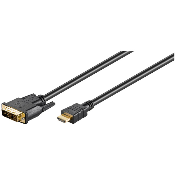 GOOBAY καλώδιο DVI-D σε HDMI 51581, 3m, μαύρο
