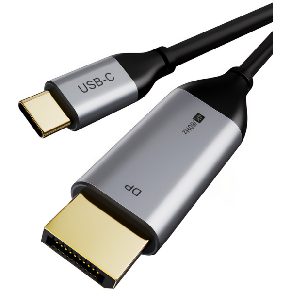CABLETIME καλώδιο USB-C σε DisplayPort CT-CMDP2, 4K/60Hz, 1.8m, μαύρο
