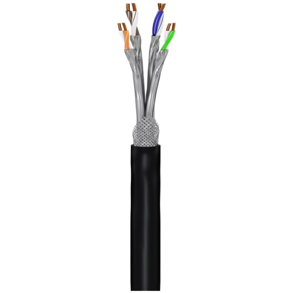 GOOBAY καλώδιο δικτύου 53867, CAT 7 S/FTP, Copper, 50m, μαύρο