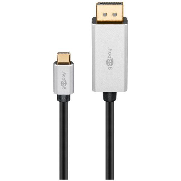 GOOBAY καλώδιο USB-C σε DisplayPort 60176, HDR, 8K, copper, 2m, μαύρο