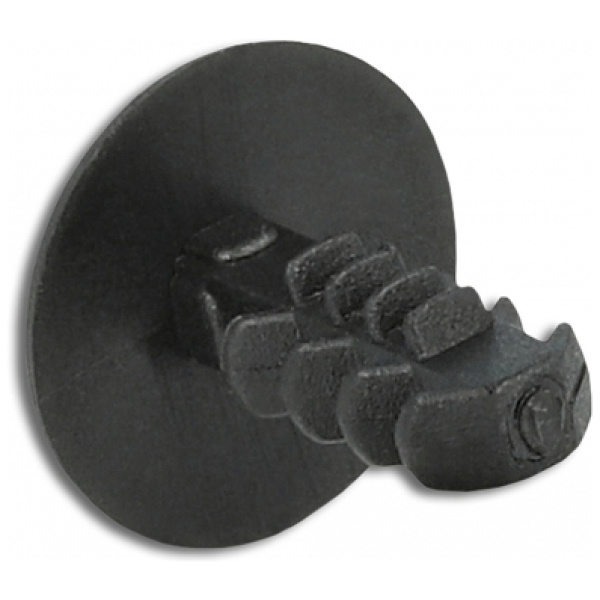 DELOCK Πλαστική τάπα 60188 για κάλυψη οπών, 8.7x9.6mm, μαύρη, 10τμχ