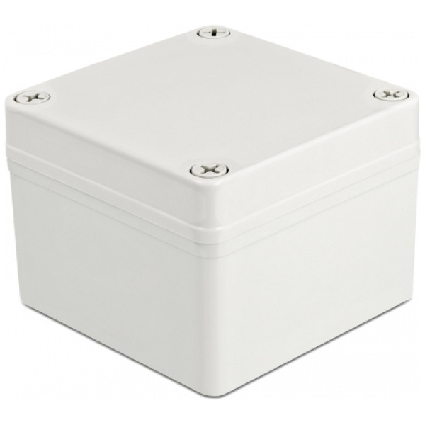 DELOCK ηλεκτρολογικό κυτίο 60397, αδιάβροχο IP65, 100x100x75mm, γκρι