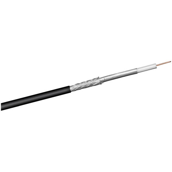 GOOBAY καλώδιο κεραίας 67103, 100dB, 75Ω, CCS, 100m, μαύρο