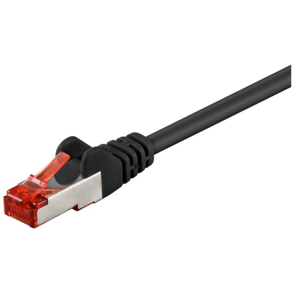 GOOBAY καλώδιο δικτύου 68702, CAT 6 S/FTP, copper, 250MHz, 7.5m, μαύρο