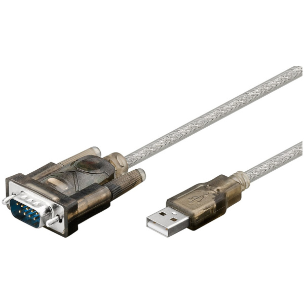 GOOBAY καλώδιο USB σε RS-232 68875, 1 Mbit/s, 1.5m, διάφανο