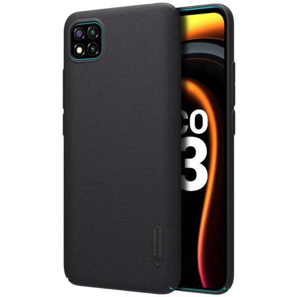 NILLKIN θήκη Super Frost Shield για Xiaomi Poco C3, μαύρη