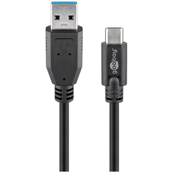 GOOBAY καλώδιο USB σε USB-C 71221, 15W, 5Gbps, 2m, μαύρο
