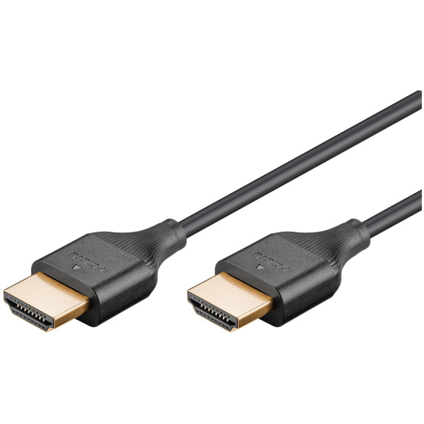 GOOBAY καλώδιο HDMI 75299 με Ethernet, slim, 8K/60Hz, 48 Gbps, 2m, μαύρο