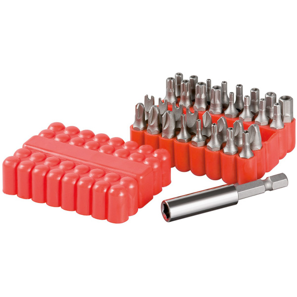 FIXPOINT σετ μύτες κατσαβιδιού 77044, 6.35 mm socket, 33τμχ