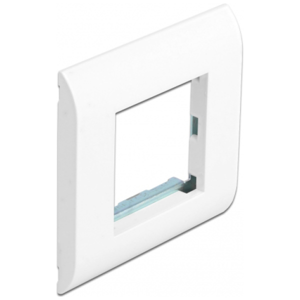 DELOCK module βάση πρίζας με frame Easy 45 81300, 80x80mm, λευκό
