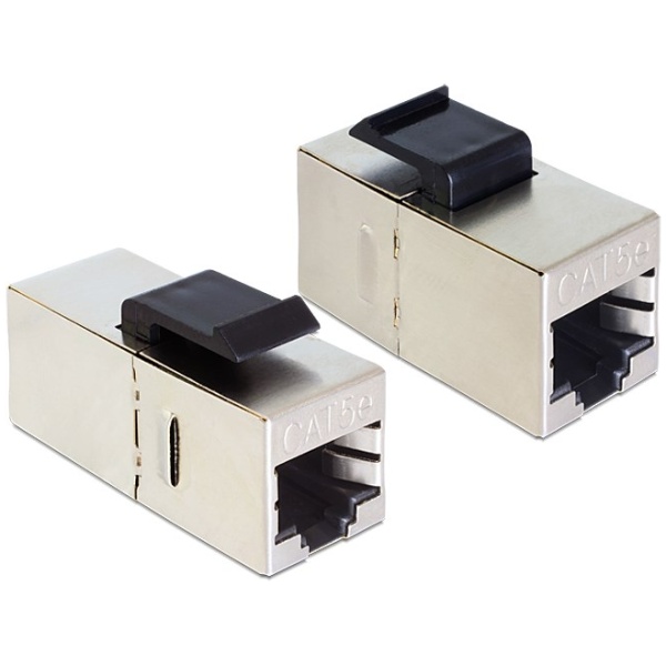 DELOCK Keystone module RJ45 86204, Cat 5e STP, ασημί