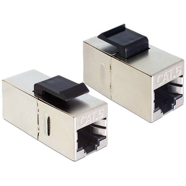 DELOCK Keystone module RJ45 86210, Cat 6 STP, ασημί