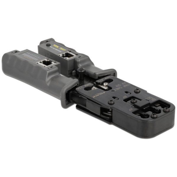 DELOCK εργαλείο πτύχωσης με απογυμνωτή & tester 90511, 8P/6P/6P DEC/4P