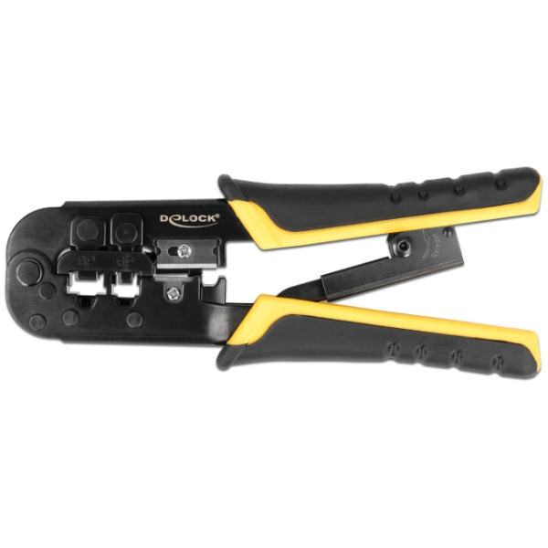 DELOCK εργαλείο πτύχωσης με απογυμνωτή καλωδίων RJ45/12/11 90520, 8+6P