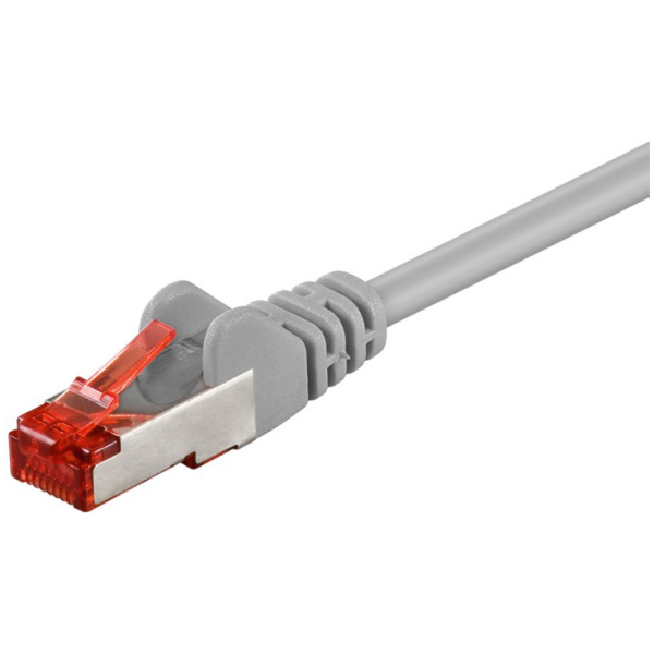 GOOBAY καλώδιο δικτύου 93212, CAT 6 S/FTP, copper, 250MHz, 0.25m, γκρι