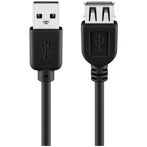 GOOBAY καλώδιο προέκτασης USB 93600, αρσενικό σε θηλυκό, 3m, μαύρο