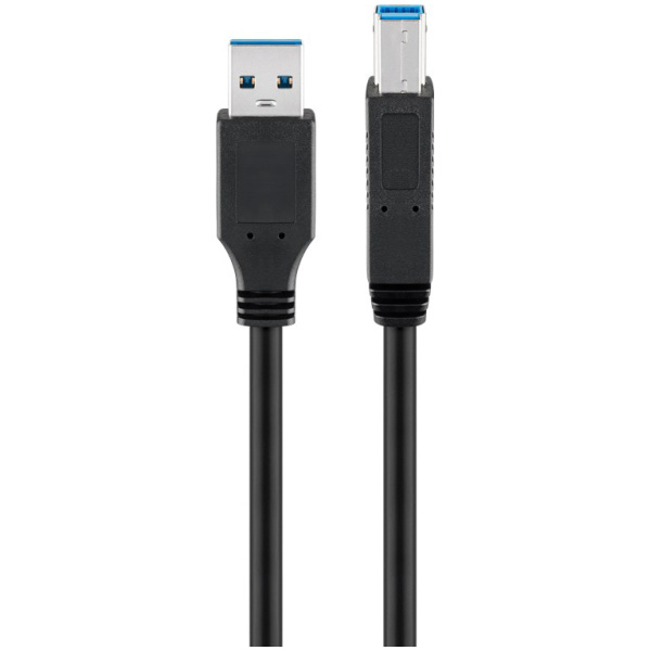 GOOBAY καλώδιο USB 3.0 SuperSpeed σε USB Type B 93654, 3m, μαύρο