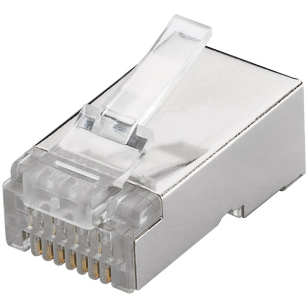 GOOBAY βύσμα RJ45 93829, CAT 6 STP, μεταλλικό, 10τμχ