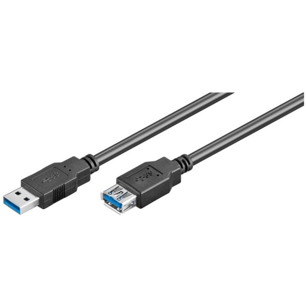 GOOBAY καλώδιο USB 3.0 σε USB (F) 93998, copper, 1.8m, μαύρο