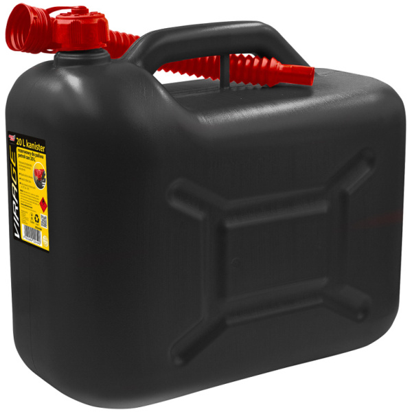 MOJE AUTO δοχείο καυσίμων 94-066 με σπιράλ, πλαστικό, 20lt, μαύρο