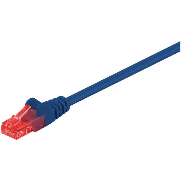GOOBAY καλώδιο δικτύου 95247, CAT 6 U/UTP, CCA, PVC, 0.25m, μπλε