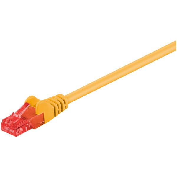 GOOBAY καλώδιο δικτύου 95249, CAT 6 U/UTP, CCA, PVC, 0.25m, κίτρινο