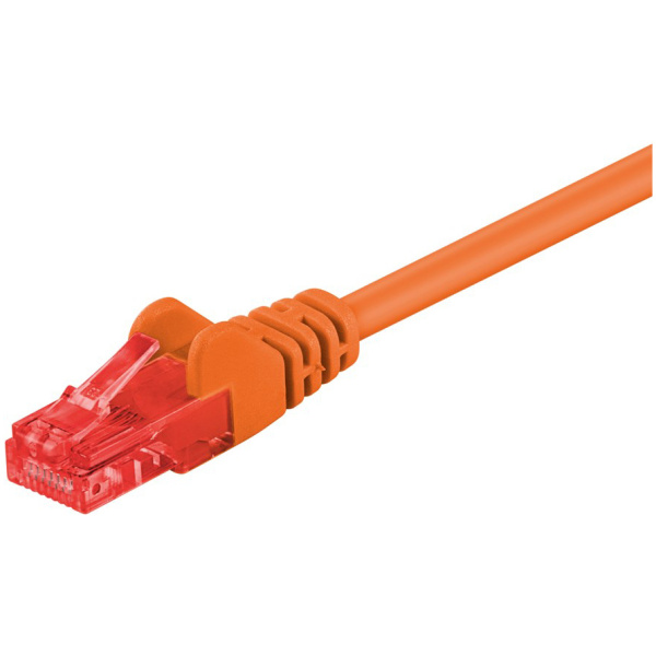 GOOBAY καλώδιο δικτύου 95262, CAT 6 U/UTP, CCA, 250MHz, 1m, πορτοκαλί
