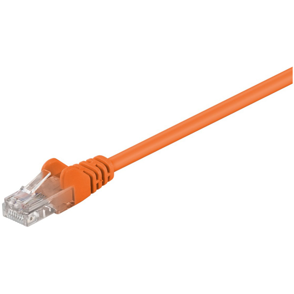 GOOBAY καλώδιο δικτύου 95560, CAT 5e U/UTP, CCA, PVC, 1.5m, πορτοκαλί