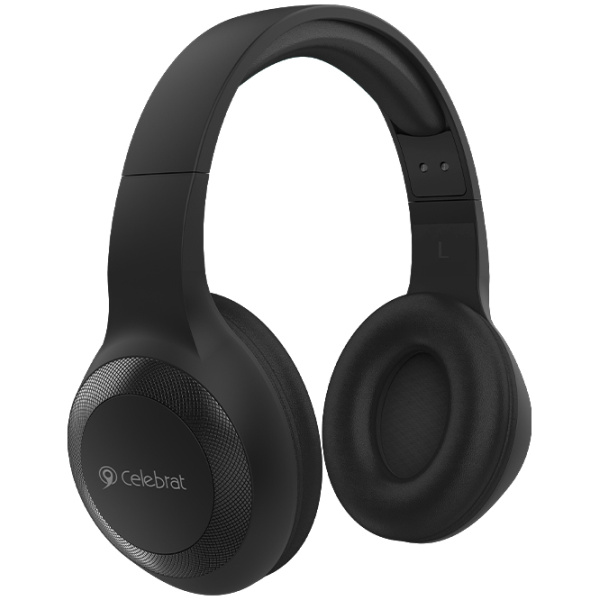 CELEBRAT headphones με μικρόφωνο A23-ΒΚ, bluetooth, 40mm, μαύρο