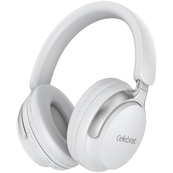 CELEBRAT headphones A40, ασύρματα & ενσύρματα, 40mm, 250mAh, λευκά