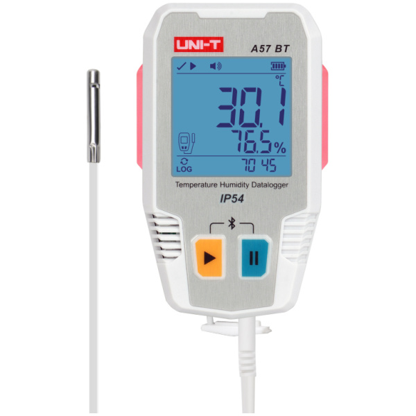 UNI-T ψηφιακό θερμόμετρο & υγρασιόμετρο A57 BT, -40~85 °C, Bluetooth, IP54
