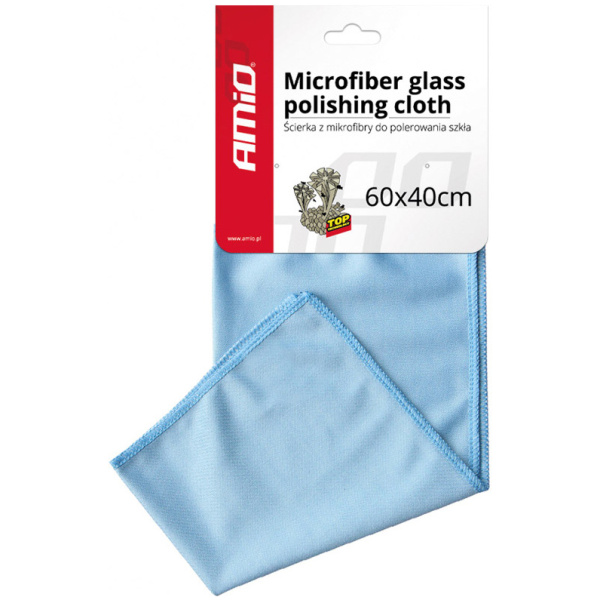 AMIO πανί καθαρισμού από μικροΐνες AMIO-01749 40x60cm, μπλε