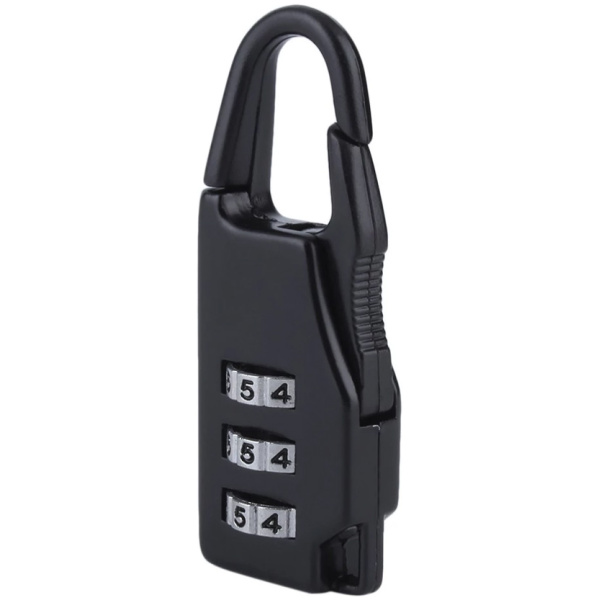 Λουκέτο ασφαλείας συνδυασμού ARHU-LOCK, με γάντζο, μεταλλικό, μαύρο