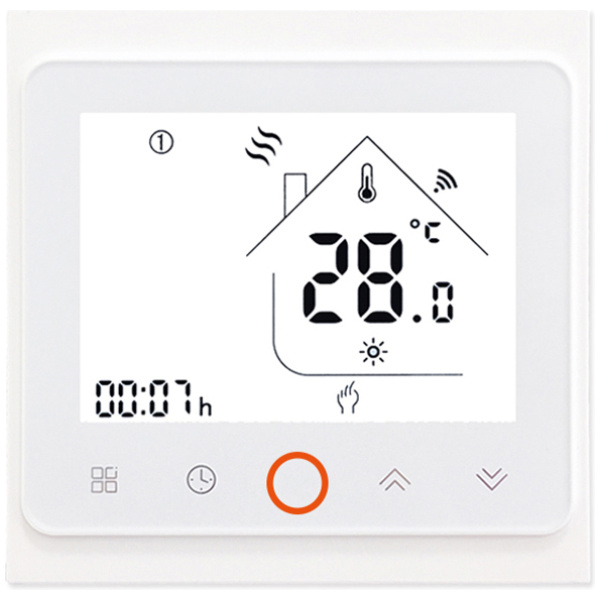 Smart θερμοστάτης αερίου BHT-002-GCLWDB, dual band WiFi, χωνευτός, λευκός