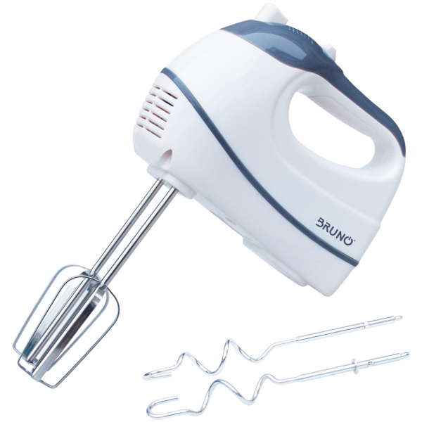 BRUNO Μίξερ χειρός, 6 ταχύτητες, 20cm αναδευτήρες & ζυμωτήρες, 300W