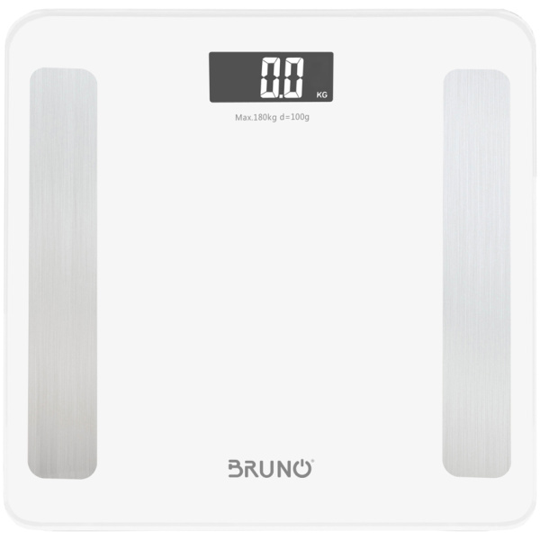 BRUNO Smart ψηφιακή ζυγαριά με λιπομετρητή BRN-0058, έως 180kg, λευκή