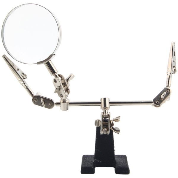 BEST Μεγεθυντικός Φακός BST-168Z, 5x zoom, με clips συγκράτησης