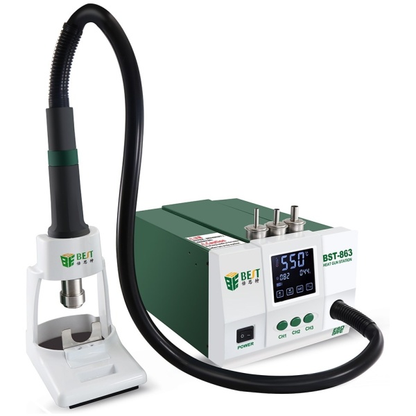 BEST σταθμός θερμού αέρα BST-863, 1200W, touch screen